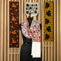 Off-White Kashmiri Floral Jamawar Stole | Kashlure