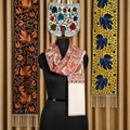 Off-White Paisley Vine Jamawar Stole | Kashlure