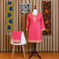Aari Embroidered Kurta with Palazzo Co-Ord Set | Kashlure (Copy) (Copy)