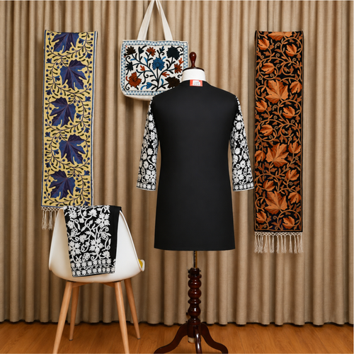 Aari Embroidered Kurta with Palazzo Co-Ord Set | Kashlure (Copy) (Copy) (Copy)
