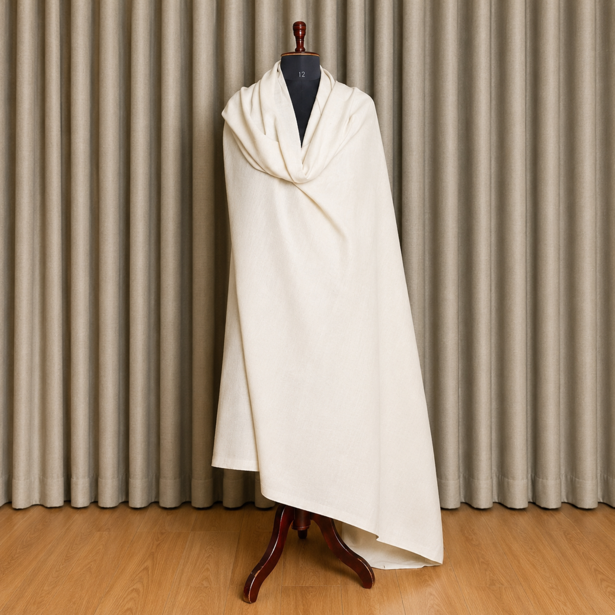 Off-White Pure Pashmina Shawl | Kashlure