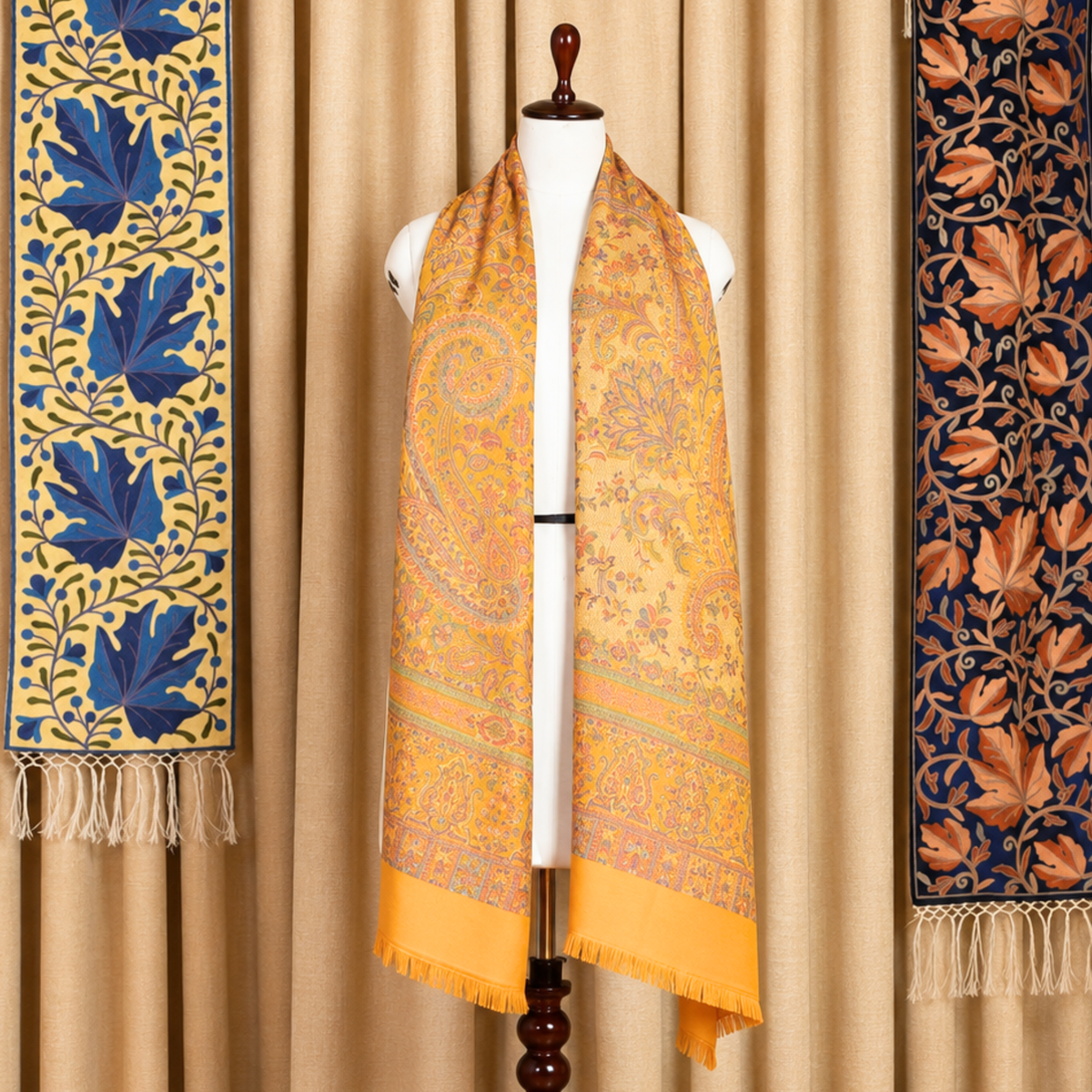 Kashlure Baby Pink Kashmiri Jamawar Stole