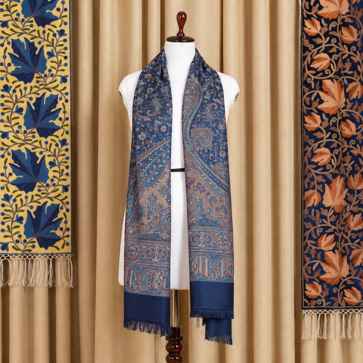 Kashlure Baby Pink Kashmiri Jamawar Stole