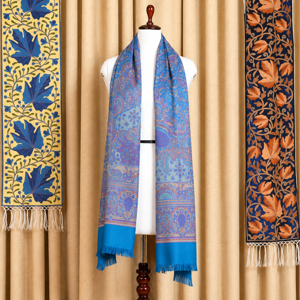 Kashlure Baby Pink Kashmiri Jamawar Stole