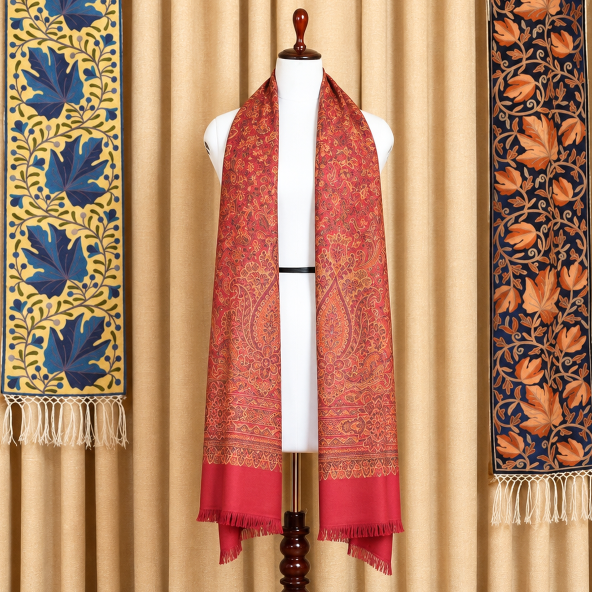 Kashlure Baby Pink Kashmiri Jamawar Stole